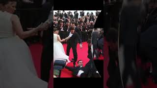 Celebrity Man dives under America Ferrera’s dress at Cannes!!!🤯#shorts #cannes #cannes2022 #omg #wtf Wealth