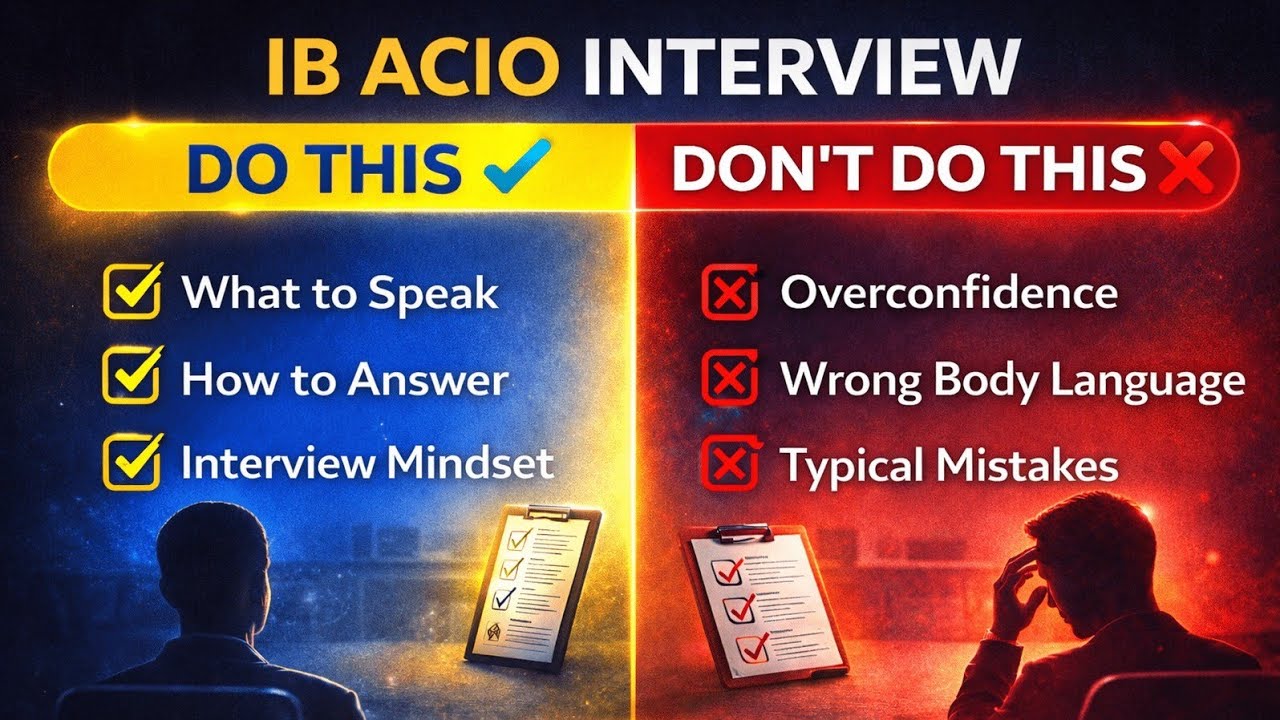 Embedded Interview Example Ib IB ACIO Interview Guidance 2026 | Mock Interview, 1-on-1 Mentorship ...