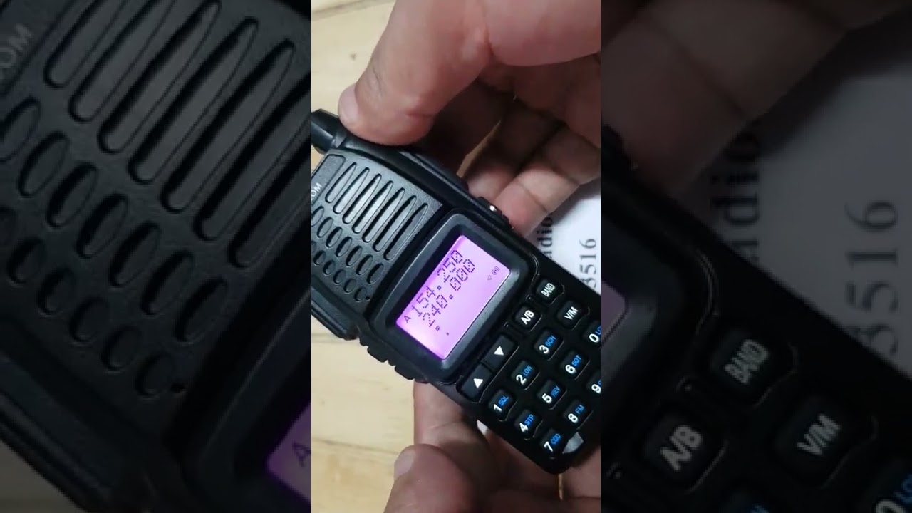 วิธีบันทึกช่อง ICOM IC V68