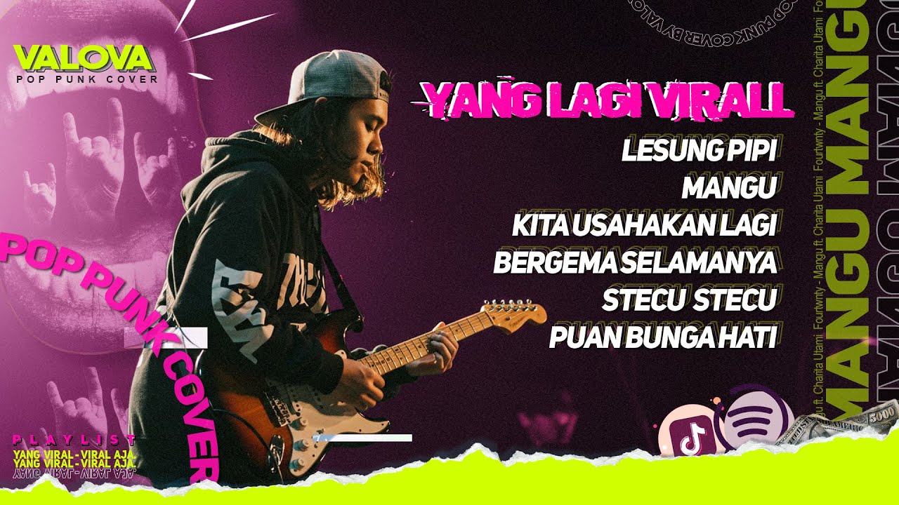 6 LAGU VIRAL 🎧🔥 || POP PUNK COVER - Kita Usahakan Lagi, Lesung Pipi, Mangu, Stecu by VALOVA