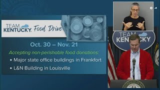 Gov. Beshear announces food drive ahead of potential SNAP freeze