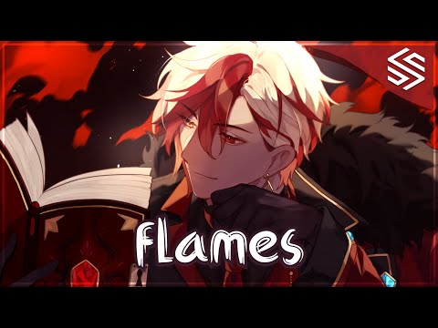 Nightcore - Flames - (Lyrics)