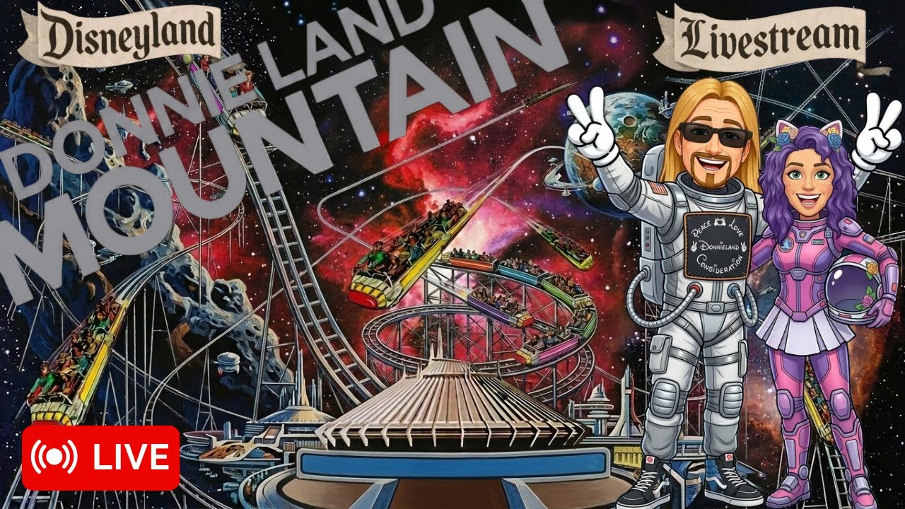 DISNEYLAND LIVE STREAMING friends fun rides food shows merch music