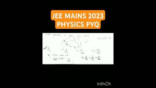 JEE MAINS 2023 PHYSICS PYQ #neetaspirents #pyqs #neet #jeebatch #physics #pyq #shorts