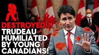 Young Canadians Humiliate Trudeau After Pathetic Speech!