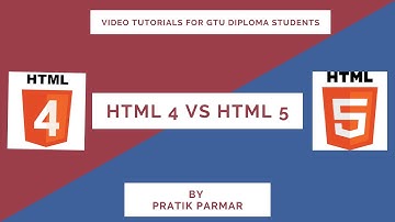 HTML4 VS HTML5 | HTML Tutorial for beginners in gujarati | UNIT-1 L8