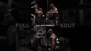 FULL BACK WORKOUT 🔥