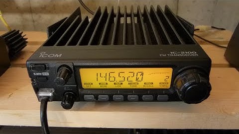 Icom IC-2100H Basic Programming