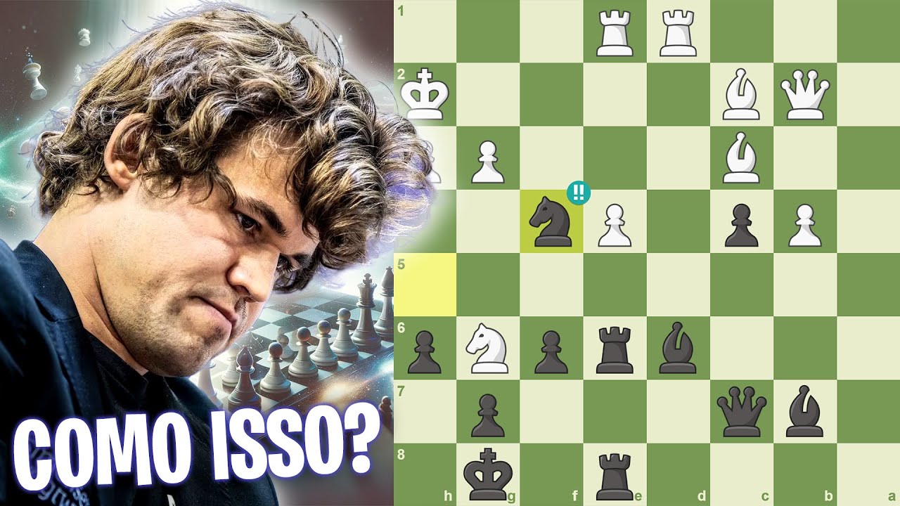 Magnus Carlsen faz LANCES IMPOSSÍVEIS 