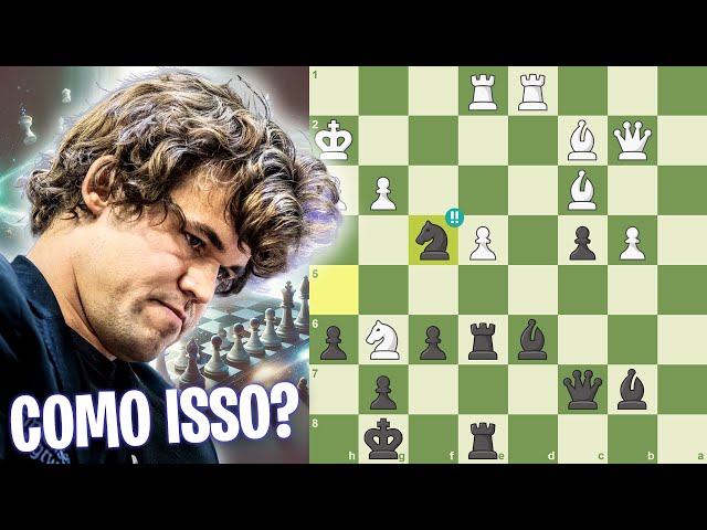 2# Magnus ficou perdido de novo, vídeo no canal do Raffael Chess