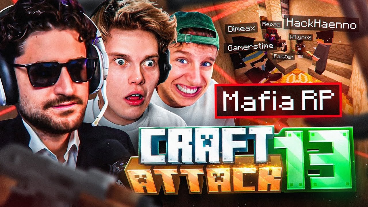 SÄULENMAFIA TREFFEN WEGEN NOOREAX & HUGO🤬 CRAFT ATTACK RP MIT HÄNNO, REPAZ, KROKO, NOOREAX & CO.