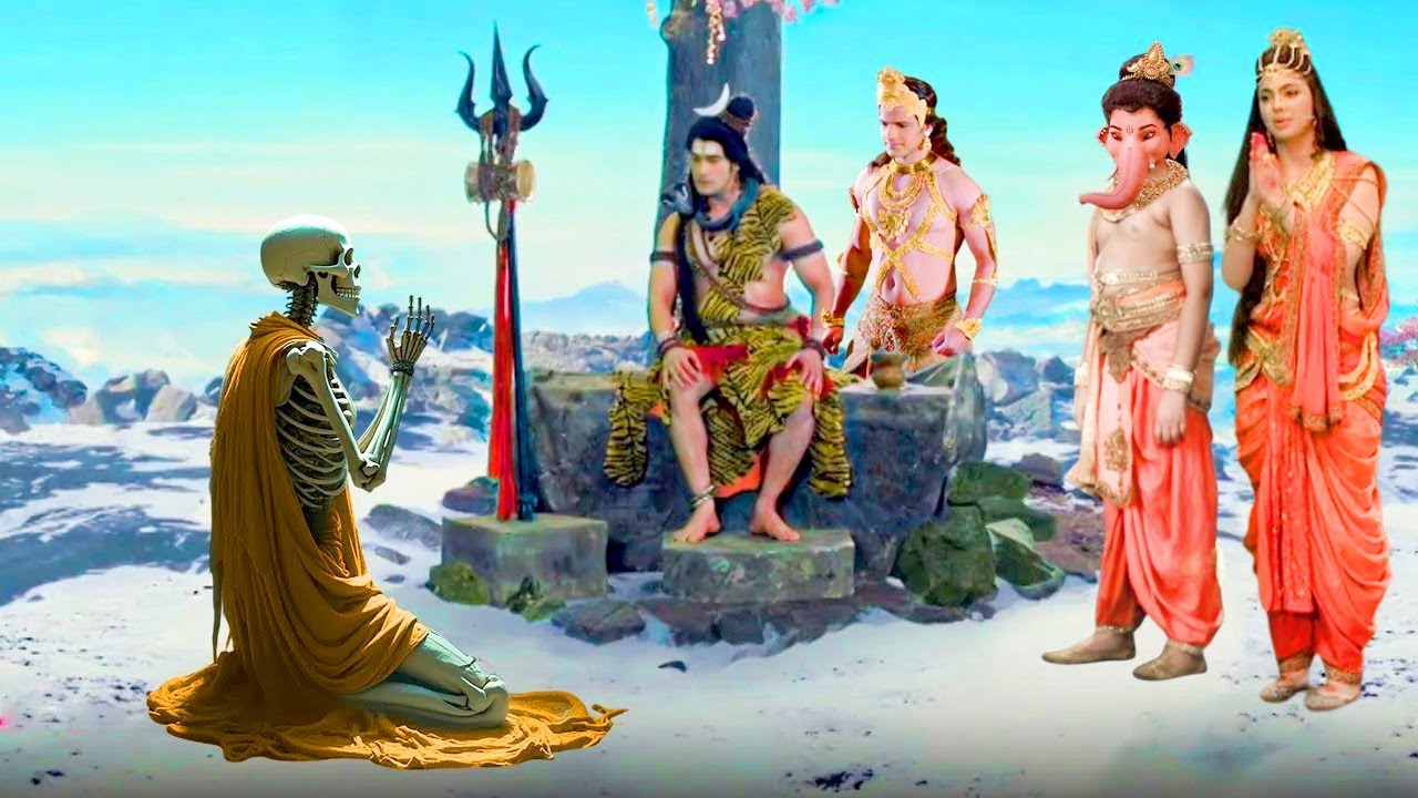 कैलाश पर महादेव के दर्शन करने आया कंकाल रूपी घोर तपस्वी ! | Vignaharta Ganesh
