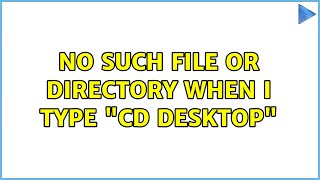 ubuntu: no such file or directory when i type 