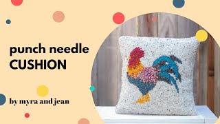 How to sew a Punch Needle Cushion