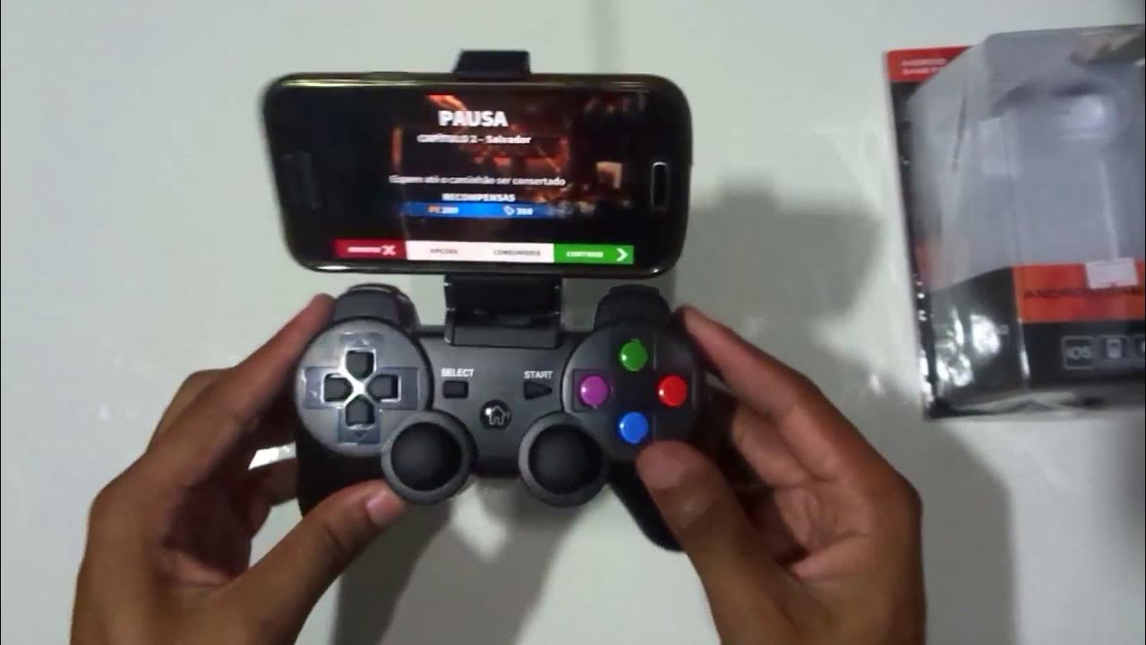 REVIEW GAMEPAD ANDROID VA 001 COMO CONECTAR VIA BLUETOOTH YouTube
