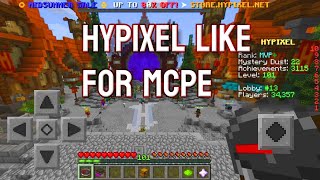 hypixel like skyblock server for mcpe 2024 | how to play hypixel in mcpe | play hypixel like server