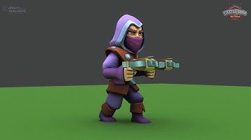 Scoundrel - 3D Animations - Low Poly Game Characters