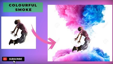 Colourful Smoke Flying Man Photo Editing Tricks In Kinemaster | Smoke Effect Video Editing
