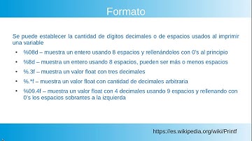 Entrada y salida en lenguaje C