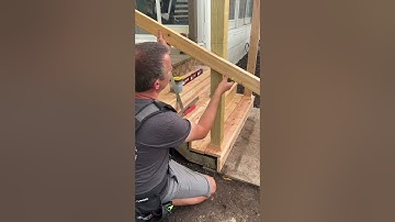 Simple Way to Build Wood Deck Stair Railings #homeimprovement #diy #deck