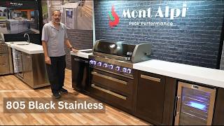 Mont Alpi 805 Black Stainless Grill Island Overview
