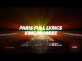 King promise  paris full lyrics