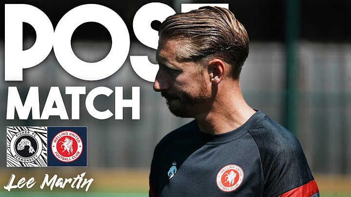 POST-MATCH / Martin on Fisher friendly win
