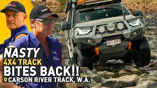 NOT. HAPPY. The 4WD track from HELL claims ANOTHER VICTIM!
