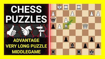 Chess Puzzles to Practice. Themes: Advantage, Very long puzzle, Middlegame. Learn Chess