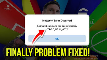 How to fix Network Error Occurred || An Invalid command has been detected || CODE:C_NAJM_0027 ERROR