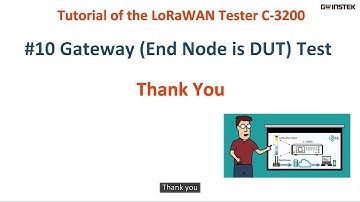 10. LoRaWAN Gateway Test