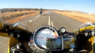 BMW S1000RR 2010 vs ZX10R 2011 TOP END RUN(Standard bikes with Slipons)