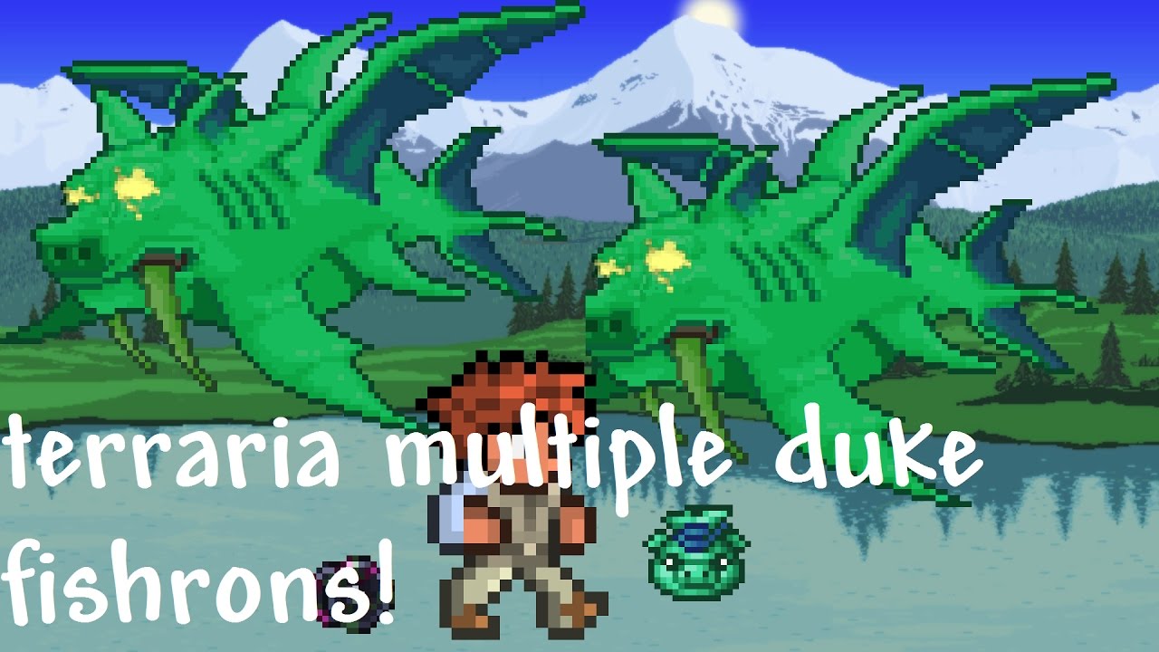 How To Spawn Multiple Duke Fishrons!! [Terraria 1.3.1] PATCHED - YouTube