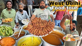 Top 5 Famous street food in Tilak Nagar | Rame de chole bathure , Kale ki dahi bhale , T2 Di Hatti