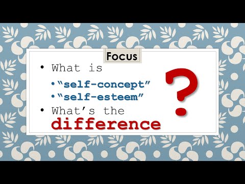 Self-Concept vs. Self-Esteem