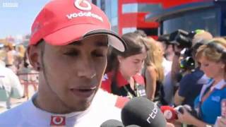 Interview with Lewis Hamilton and Jenson button after the 2011 European Grand Prix