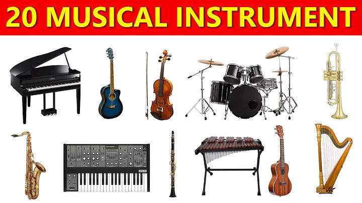 Learn 20 Musical Instrument Names in English | English Vocabulary| Fun Music Learning Video for Kids