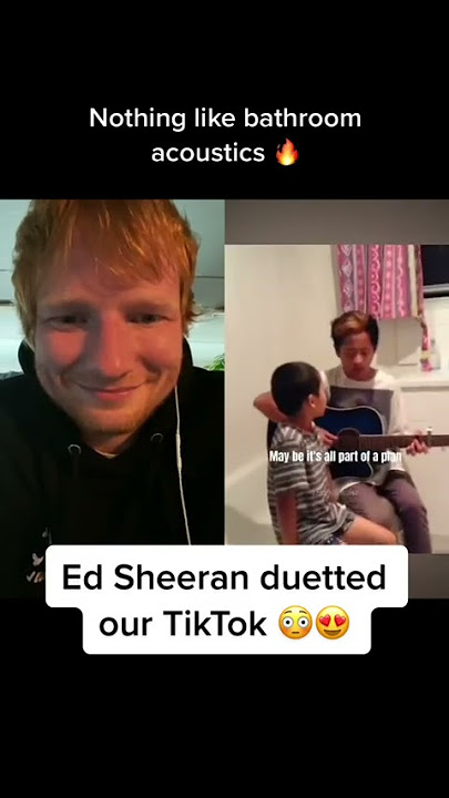 Ed Sheeran reacts to young brothers singing #shorts | So cool 🥰