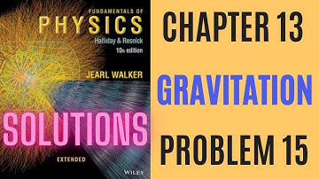 Halliday resnick chapter 13 problem 15 solution | Fundamentals of physics 10e solutions
