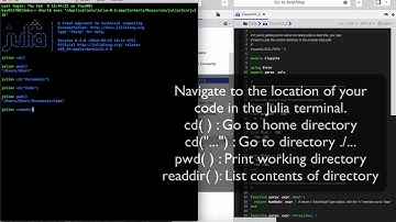 Julia Command Line Tutorial