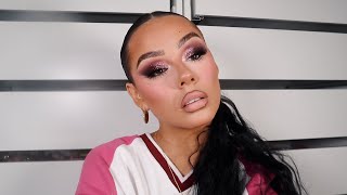 PINK GLITTER VALENTINES DAY MAKEUP LOOK