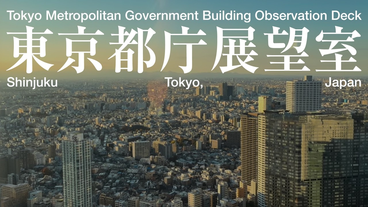 [Long] 東京都庁展望室 / Tokyo Metropolitan Government Building Observation Deck