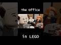 The Office in LEGO | Is Kevin the Dad of Jan's Baby | Real vs LEGO #shorts #lego #theoffice #remake