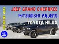 Jeep Grand Cherokee, Mitsubishi Pajero, Toyota Hilux, Snow Ride