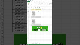 Are you still writing days manually🤔 #excel #microsoftexcel #dataentry #shortvideo #shorts Details