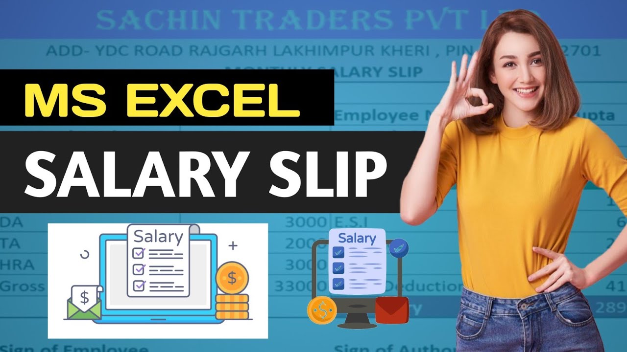 How To Create Salary Slip in Microsoft Excel | Payslip in Excel - YouTube