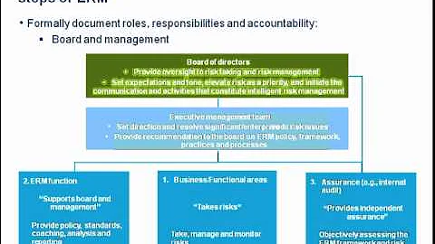Deloitte Canada: Five components of an effective ERM framework