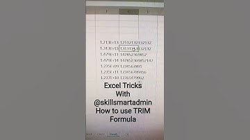 How to Use TRIM Formula in Excel. #excel #exceltricks #excelformula