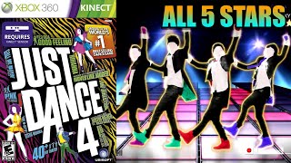 Just Dance 4 all 5stars 138 Xbox 360 Longplay