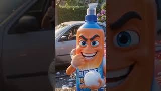 Babalu the bubble blast with the bubble in the car #aivideo #funny